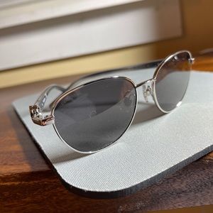 NWT Swarovski shiny palladium sunglasses